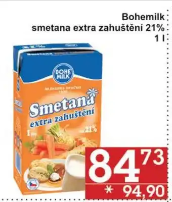 Jip Bohemilk smetana extra zahuštění 21% 1 l. nabídka