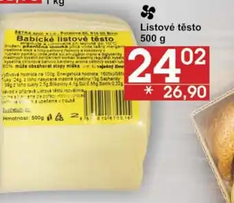 Jip Listové těsto 500 g nabídka
