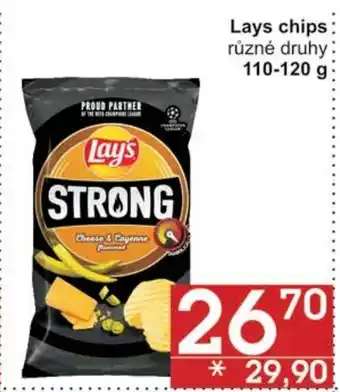 Jip Lays chips 110-120 g nabídka