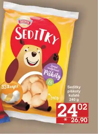 Jip Seditky piškoty kulaté 240 g nabídka