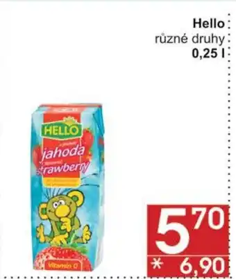 Jip Hello různé druhy 0,25 l. nabídka
