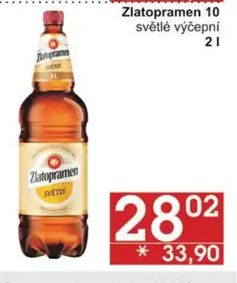 Jip Zlatopramen 10 světlé výčepní 2 l. nabídka
