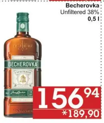 Jip Becherovka Unfiltered 38% 0.5 l. nabídka