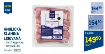 Makro ANGLICKÁ SLANINA LISOVANÁ nabídka