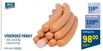 Makro VÍDEŇSKÉ PÁRKY nabídka