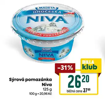 Billa Sýrová pomazánka Niva nabídka