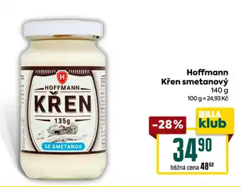 Billa Hoffmann Křen smetanový nabídka