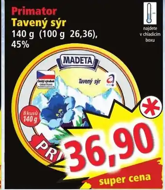 Norma Primator Tavený sýr nabídka