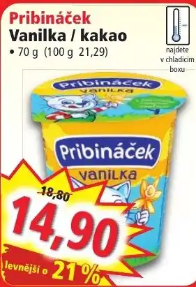 Norma Pribináček Vanilka / kakao nabídka