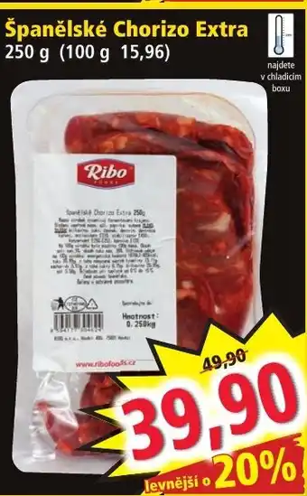 Norma Španělské Chorizo Extra nabídka