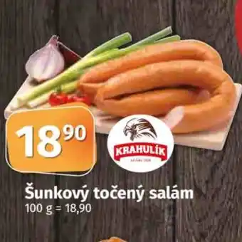 Konzum Šunkový točený salám nabídka