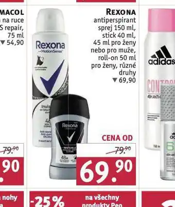 Rossmann Rexona antiperspirant nabídka