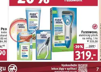 Rossmann Fusswohl elektrický pilník nabídka