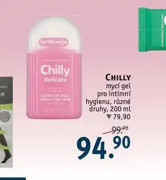 Rossmann Chilly mycí gel nabídka