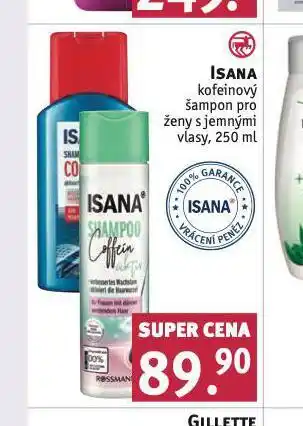 Rossmann Isana kofeinový šampon nabídka