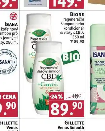Rossmann Bione regenerační šampon, kondicioner nabídka