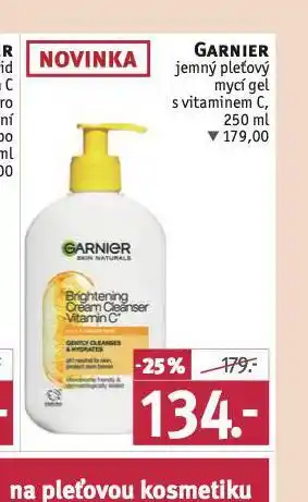 Rossmann Garnier jemný pleťový mycí gel nabídka