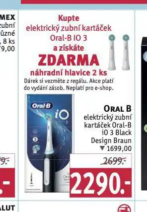 Rossmann Oral-b elektrický zubní kartáček nabídka