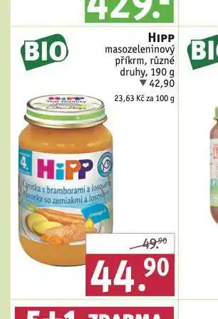 Rossmann Hipp masozeleninový příkrm nabídka