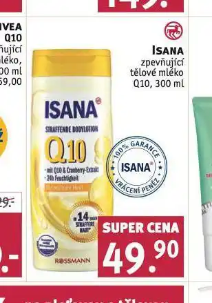 Rossmann Isana zpevňující tělové mléko nabídka