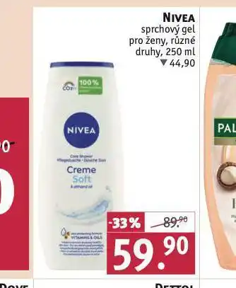 Rossmann Nivea sprchový gel nabídka