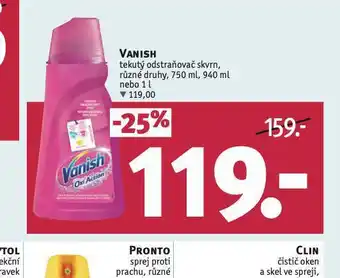 Rossmann Vanish tekutý odstraňovač skvrn nabídka