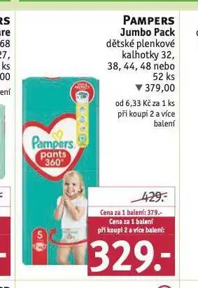 Rossmann Pampers dětské plenky nabídka