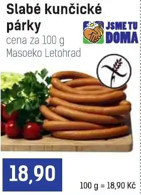 Konzum Slabé kunčické párky nabídka
