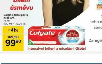 Tesco Colgate zubní pasta micelární nabídka