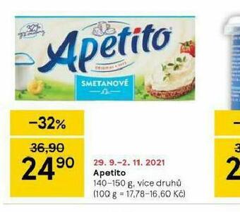Tesco Apetito nabídka
