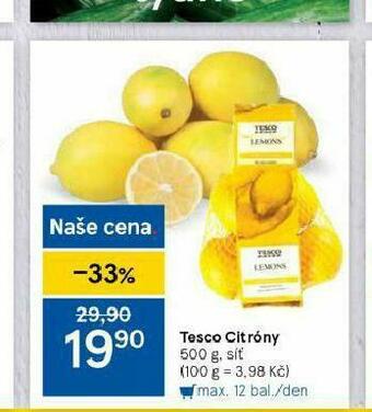 Tesco Citrony nabídka