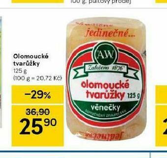 Tesco Olomoucké tvarůžky nabídka