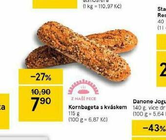 Tesco Kornbageta s kváskem nabídka