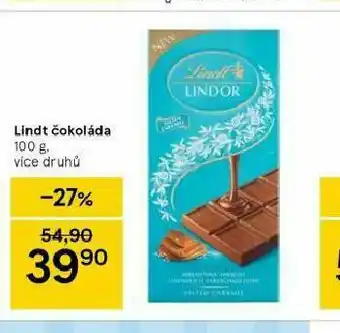 Tesco Lindt čokoláda nabídka