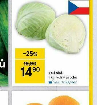 Tesco Zelí bílé nabídka