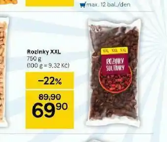 Tesco Rozinky xxl nabídka