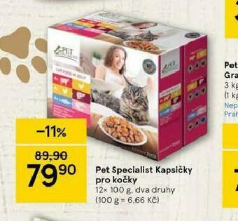 Tesco Pet specialist kapsičky pro kočky nabídka