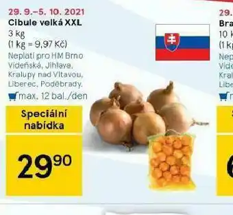 Tesco Cibule velká xxl nabídka