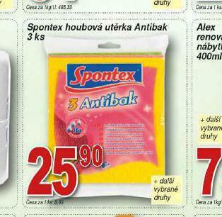 Spontex houbová utěrka