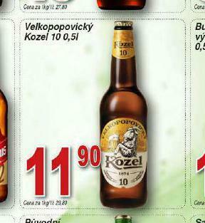 Lidl Pivo velkopopovický kozel 10 nabídka