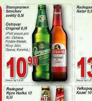 Lidl Pivo ostravar originál nabídka