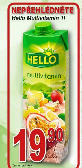 Lidl Hello multivitamín nabídka