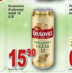 Lidl Pivo krušovice královský ležák 12 nabídka