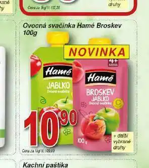 Lidl Ovocná přesnídávka hamé broskev nabídka