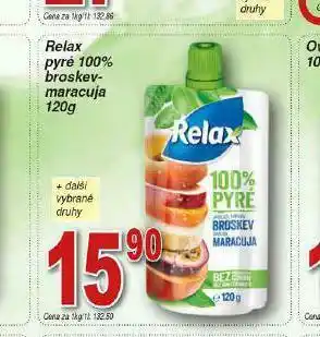 Lidl Relax pyré 100% broskev-maracuja nabídka
