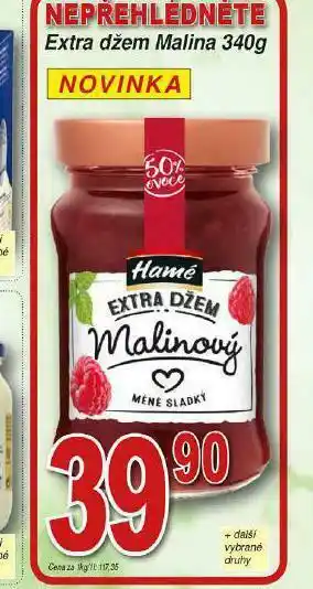 Lidl Extra džem malina nabídka