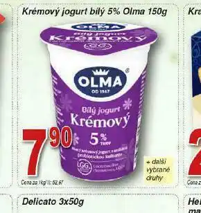 Lidl Krémový jogurt bílý 5% olma nabídka
