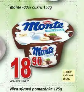 Lidl Monte -30% cukru nabídka