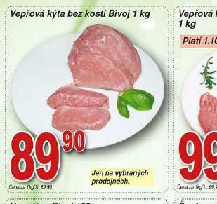 Lidl Vepřová kýta bez kosti nabídka