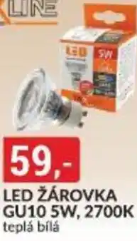 Baumax LED ŽÁROVKA GU10 8W, 2700K teplá bílá nabídka